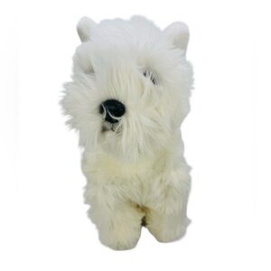 Circo White Westie Terrier Plush Puppy Dog Stuffed 12" Realistic Sitting